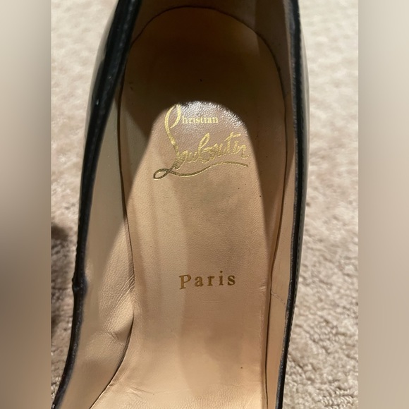 Christian Louboutin Black Heels size 38 / 8 - Picture 3 of 11